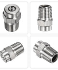 4 Pack Surface Clean Tips For Your Pressure Washer Go To Gear 25 Degree One Quarter Inch NPT Male Nozzle Set Stainless Steel Construction With Sealing Tape Replacement Nozzles For Water Guns And Surface Cleaners