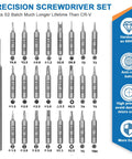 24-In-1 Magnetic Precision Screwdriver Set With Phillips And Flathead Bits For Electronics, PC And Eyeglass Repair