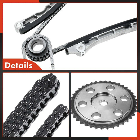 Mazda Engine Timing Chain Kit With VVT Sprocket For DOHC L4 2.3L Fits Mazda 3 2007 to 2013 Mazda 6 2006 to 2007 CX7 2007 to 2012 Turbocharged