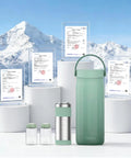 Travel Ready Portable Breast Milk Cooler With 24 Hour Deep Freeze Tech Zero Sweat Insulation keeps milk cold in fresh green color.