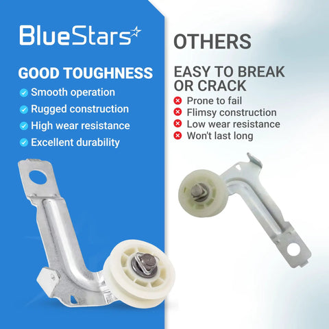 Dryer Idler Pulley Replacement For Whirlpool Maytag Kenmore Dryers Easy Install No Brainer Durable Aftermarket Part Replaces 8547160 WPW10547292 AP6022817 PS11756154