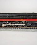 Side view of Norfolk And Western Class J 4 8 4 Steam Locomotive With DCC Sound Value Equipped N Scale Model 602 Die Cast