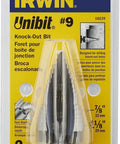 Step Drill Bit Unibit Set Irwin Tools for Thin Materials Like Stainless Steel and Copper in packaging