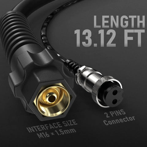 PT31 Plasma Cutter Torch 13ft High Frequency Plug And Play Torch For CUT-50DS Plasma Cutter Machine, 4 Meter Cable With M16x1.5 Interface