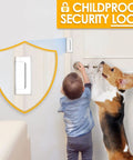 Heavy Duty Home Security Door Reinforcement Lock With 800 Pound Strength, Child Proof Front Door Lock for kids safety
