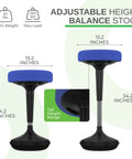 Active Standing Desk Stool With Flexible Seating For Office And Classroom Ergonomic Wiggle Chair height chart