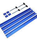 Heavy Duty T Slot Track Kit 15.7 Inch Aluminum Rails With Predrilled Holes M8 Sliders Bolts And 12 Screws DIY Friendly Ideal For Workbenches
