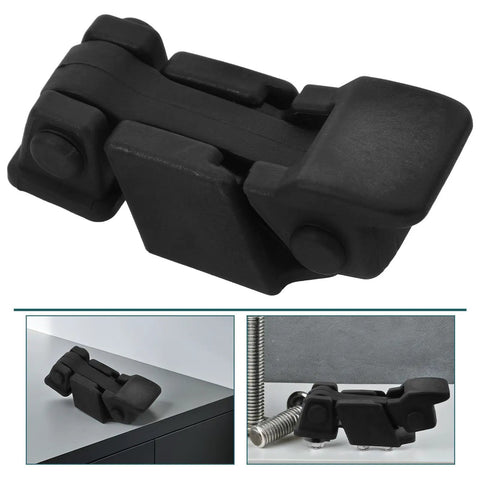 Heavy Duty Rubber Toggle Latch M6 And M8 Black Cabinet Catch For Truck Toolbox With Vibrations Buffer Quick Install Buckle Replacement on cabinet
