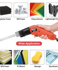 Romech Hot Knife Foam Cutter 200W Electric Air Cooled Kit with Blades and Heavy Duty Case for cutting various foams.