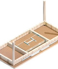 Assembly process of invisible Zamak cross hinge set concealed 180 degree hinge with stainless steel look pack of 2 in cabinet frame