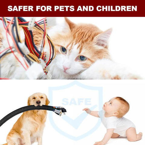 Pro Grade All In One Automotive Wire Loom Kit For Easy Wiring Protection and Boss Cable Management, safe for pets and children