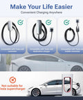 Heavy Duty Nacs To J1772 Electric Vehicle Charging Adapter For Tesla 60A 250V Juice Solid Level One And Two carrying compatible connectors.