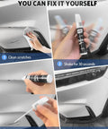 Wolf Gray Touch Up Paint Pen 2 In 1 Car Scratch Remover With Pen Tip And Brush used to repair scratches on Kia vehicle