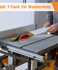 8 Pack 48 Inch Double Cut Profile Universal T Track With Predrilled Mounting Holes Pro Grade Aluminum T Track for Woodworking