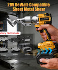No Cord Sheet Metal Cutter For 20V Max Batteries With Brushless Motor Rotatable Head 221 FtLbs Torque and 2300 RPM