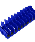10 Slot Plier Organizer Rack With Non Slip Base Easy Access Tool Drawer Storage Extendable Design Fits 3 Inch Pliers And Cutters Blue Tool Holder