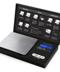 Pocket Digital Gram Scale On The Go 1000G 0.1G With 6 Unit Modes G Oz Gn Ct Dwt Ozt High Precision Portable Scale with open lid