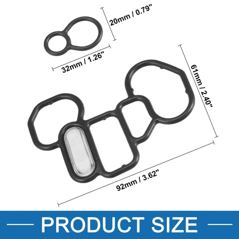 VTEC Solenoid Gasket Set For Honda Accord 1998-2012, Oil Leak Fix Kit With Solenoid Gasket And Spool Valve Filter Screen