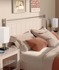 Set Of 2 Bedside Lamps With Dual USB Ports For Fast Phone Charging, Nightstand Table Lamps With White Fabric Shade by bedside
