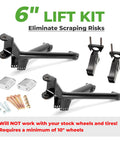 6 Inch Heavy Duty A Arm Lift Kit for Yamaha Golf Carts G2 G9 1985 1994 Suspension Upgrade with 0.2mm Jig Precision shown