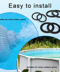 12 Piece Pool Hose Washer And Ring Replacement Kit With O Rings And Washers For Intex Pool Seal Plunger Valve And Replacement Gasket 10262 10745 10255 with pool and installation detail
