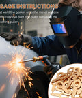 100 Pack Ot Straight Washers With Heavy Duty Car Dent Puller Rings For Knocking Out Dents Fast Sheet Metal Repair Pulling Tools And Panel Welder Consumables Smooth It Out, in use for welding metal.