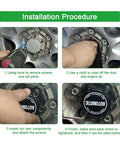 Installation steps for Heavy Duty Automatic Wheel Locking Hub For Pickup Trucks Anti Theft Front Axle Lock 28 Spline.