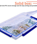 200 Piece Heavy Duty Pin Assortment Kit for Trailers, Tractors, Trucks, Mowers in clear storage case with hitch, R clips, Lynch, PTO pins