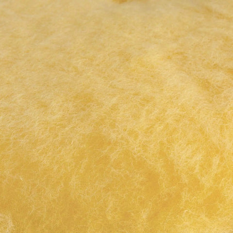 Close-up of yellow fabric, part of 7 Inch Wool Polishing Bonnet With Hook And Loop Backing Yellow Easy Attachment For 7 Inch Polishers Durable