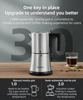 Fully Automatic Mocha Coffee Pot Electric Moka Pot Stainless Steel One Touch Coffee Maker For 3 To 6 Cups 350Ml