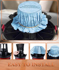 Reusable Wet Dry Vac Filter Set VF2002 90107 Dry Disc Vacuum Filters with blue filter cover and retaining band