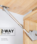 Lid Stay Soft Close 105 Degree Open For Toy Boxes And Upward Top Opening Flap Doors Easy Install Kit Heavy Duty Lid Support