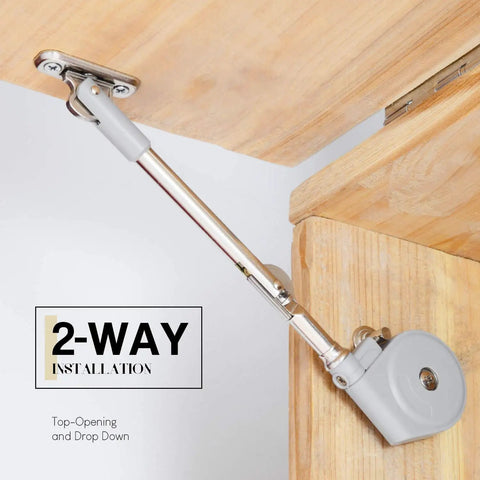 Lid Stay Soft Close 105 Degree Open For Toy Boxes And Upward Top Opening Flap Doors Easy Install Kit Heavy Duty Lid Support