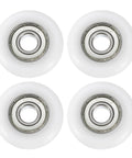 4 Pack 10X40X10mm Nylon Idler Bearings Double Shielded Chrome Steel Dead Silent Spin Pulley Wheels designed for smooth ride.
