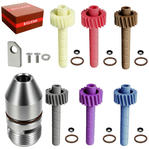 Speedometer Driven Gear Kit 17 To 22 Teeth With Bullet Housing For GM TH350 Turbo 350 Transmissions Works With Muncie T10 Saginaw T5 Powerglide 200 350 And Other Classic GM Transmissions