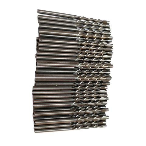 50 Piece Drywall Drill Bit Set With One Eighth Inch Shank And Three Quarters Inch Cutting Depth Guide Point Bits For Power Tools Pro Grade Heavy Duty Kit For Pros And DIYers Home Projects, stacked steel bits