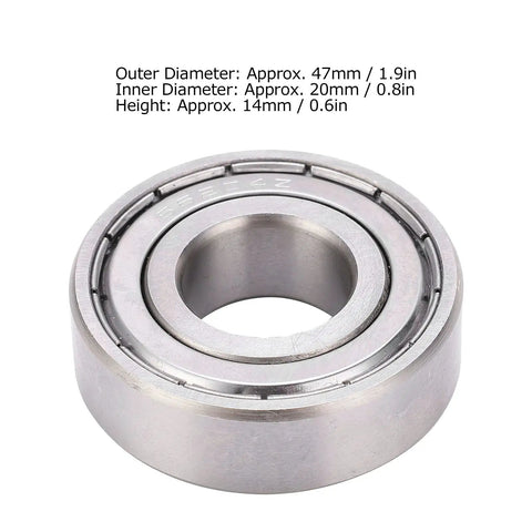 Check Out These High Speed Stainless Steel Bearing Set Of 10 For Heavy Machinery, showing a single stainless steel bearing with dimensions.