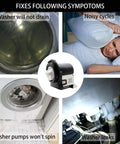 Washer Drain Pump Motor Replacement For LG And Kenmore Direct Fit Replaces AP5328388 fixes drainage issues and leaks