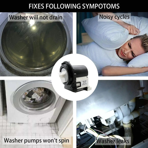Washer Drain Pump Motor Replacement For LG And Kenmore Direct Fit Replaces AP5328388 fixes drainage issues and leaks