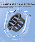 DIY Friendly 50 Pack Black Snap-In Bushing Grommets for Wiring and Tubing flame retardant illustration