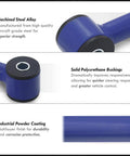 Beefed Up Rear Lower Control Arm Rod Bar Link Pan Hard With Steel Blue Polyurethane Bushing For 1982 To 2002 Camaro Firebird F Body Direct Fit Replacement Suspension Upgrade blue bushing