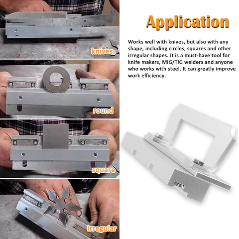 Bevel Jig For Knife Making With Strong Magnets, Ideal For Crafting Knives And Any Shape, including circles and squares.