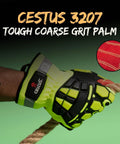 ANSI A7 Cut Resistant Impact Gloves for Heavy Duty Construction and Demolition Work, Puncture and Abrasion Protection With Coarse Grit Palm For Superior Grip, Built Tough for Extrication and Firefighter Rescue, 1 Pair.