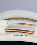 Twin Line Set For Mini Split Air Conditioning Or Heat Pump Systems 16 Ft Copper Tubing with high and low-pressure pipes
