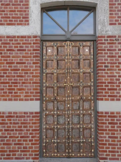 Hand Carved Rustic Authentic Doors For Interior And Exterior Use Antique Barn Door Style Custom Size 71 By 34 Inches Sliding Or Hinged