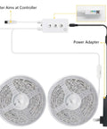 Vibe Up Your Bedroom With Color Changing LED Strip Lights With Remote Control RGB Mood Lighting Kit for Walls and Desks