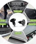 240 Piece DIY Friendly Car Retainer Clips Kit With 12 Sizes 6.3mm To 10mm Bumper Grill Fender Door Rivets shown with vehicle parts