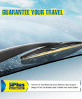 Close-up of 12 Inch Rear Wiper Blade Replacement for Honda CRV 2017 2022 in action on wet windshield, all-weather performance