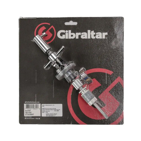 Gibraltar S C Xhat Attachment Converts Standard Eight Millimeter Tilter To Fixed Position X Hat Setup Includes Clutch for Aux Hi Ham Stacked Cymbals on packaging.