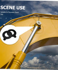 Heavy Duty Round Rubber Washers For Excavator Boom Bushing Replacement Heavy Duty Shock Pads, shown on excavator boom.